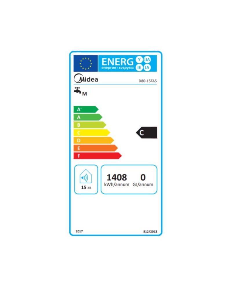 MIDEA TERMOACUMULADOR 80LT INST.VERTICAL  (C)
