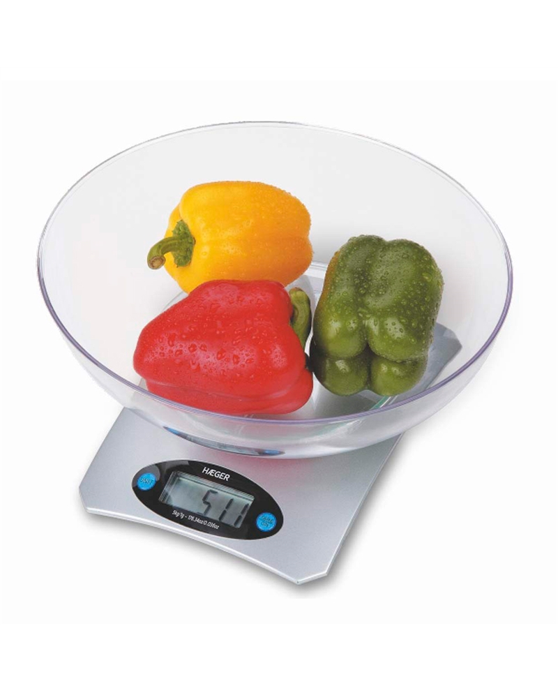 HAEGER BALANÇA COZINHA DIGITAL MAX 5KG C/TAÇA SANTINI - KS05B002B