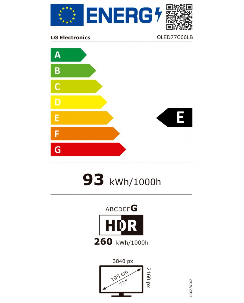 LG OLED 77" EVO 4K AI SMART TV WEBOS 4HDMI 3USB E
