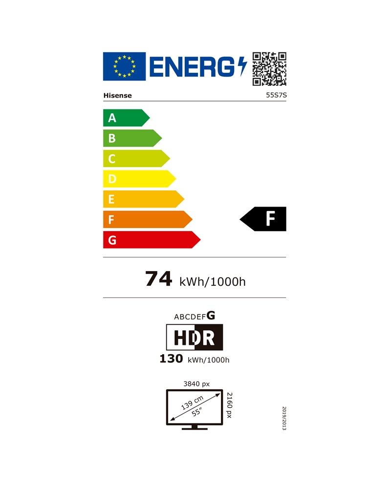 HISENSE QLED 55" 4K UHD SMARTTV 4HDMI 2USB E #1 - 55S7S
