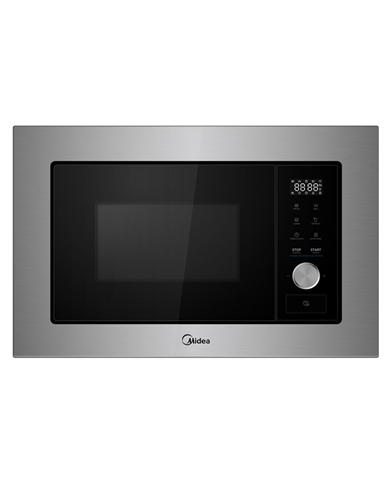 MIDEA MICROONDAS INTEG 20LT 800W GRILL 1000W INOX - MBOTG20MASESS