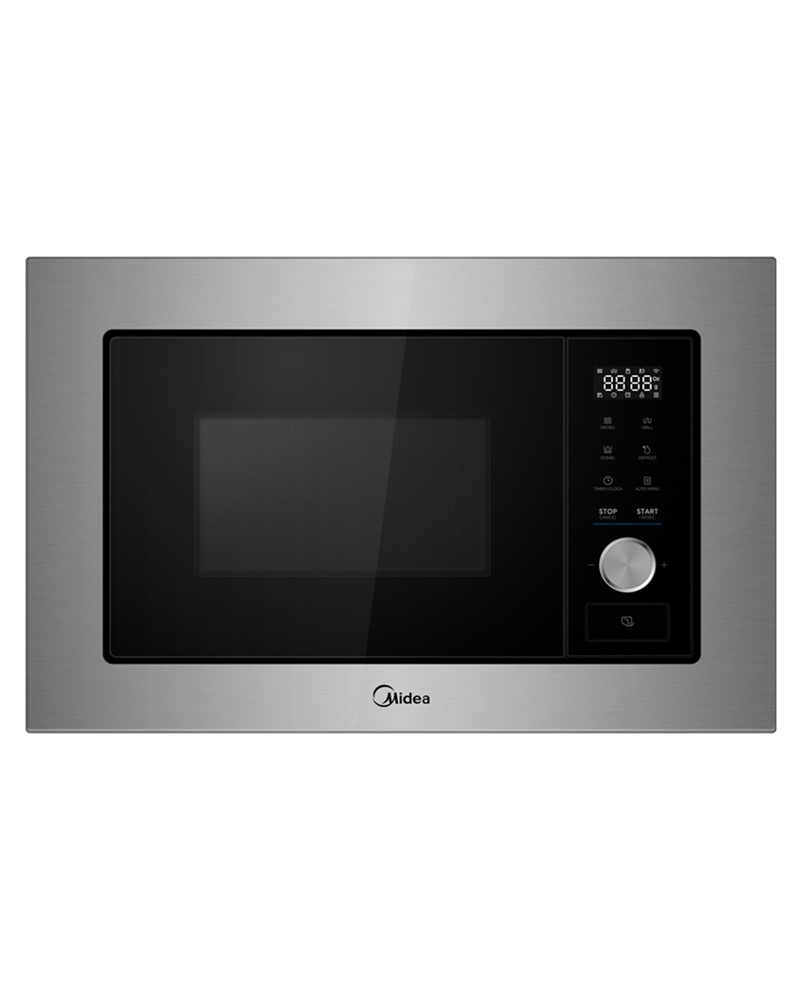 MIDEA MICROONDAS INTEG 20LT 800W GRILL 1000W INOX - MBOTG20MASESS