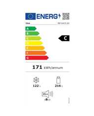 TEKA COMBINADO 1850X595X700 338LT NF BRANCO C #1 - RBF64670WH