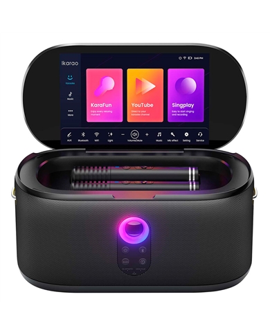 IKARAO COLUNA PORTATIL BLUETOOTH KARAOKE 300W - IKARAOSHELLS1