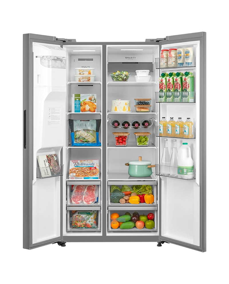 MIDEA SIDE BY SIDE 1,775X0,91X0,698MT 569LT DAG NF INOX E #4 - MDRS761MIE46