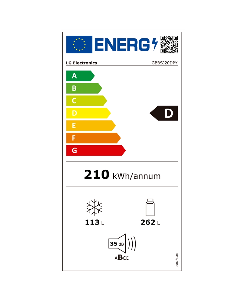 LG COMBINADO 2030X597X675MT 375LT NF SILVER D #2 - GBBSJ20DPY