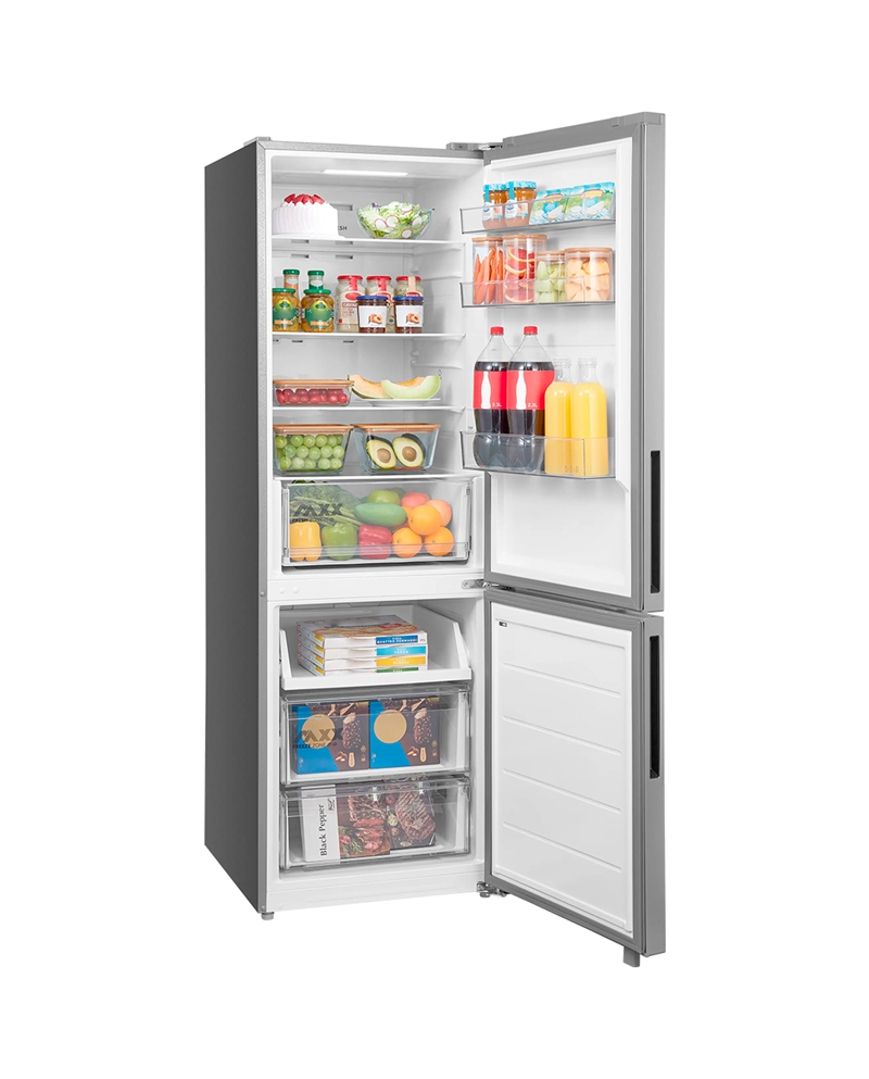 MIDEA COMBINADO 1,86x0,595x0,670MT 401LT NF INOX E #6 - MDRB548MME46