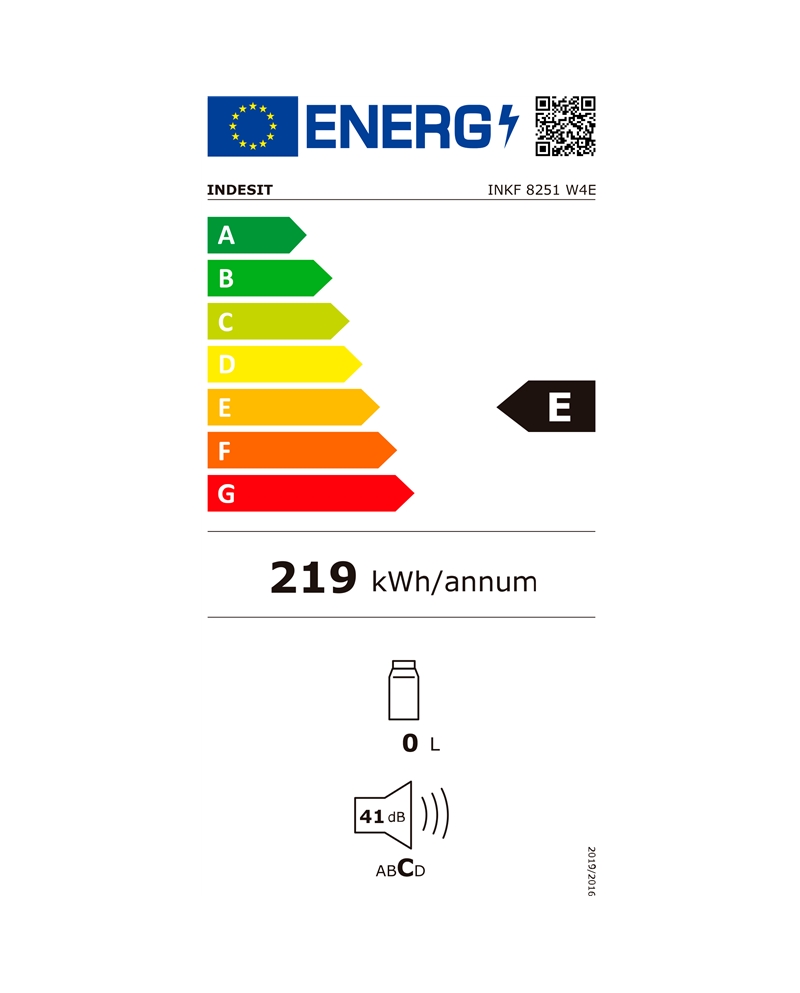 INDESIT COMBINADO 1800X540X576 NF BRANCO E #1 - INKF8251W4E