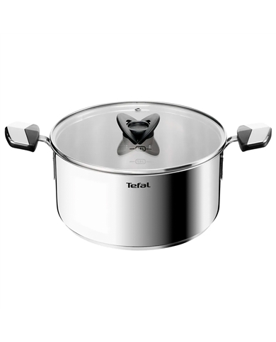 TEFAL TACHO SPACE EMOTION INDUÇAO 24CM 5,2LT +TAMPA VIDRO - E32846PT