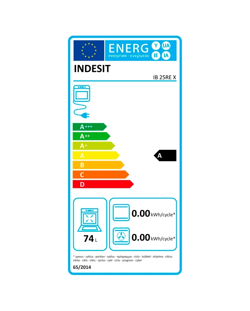 INDESIT FORNO ECO CLEAN 66LT INOX #1 - IB25REX