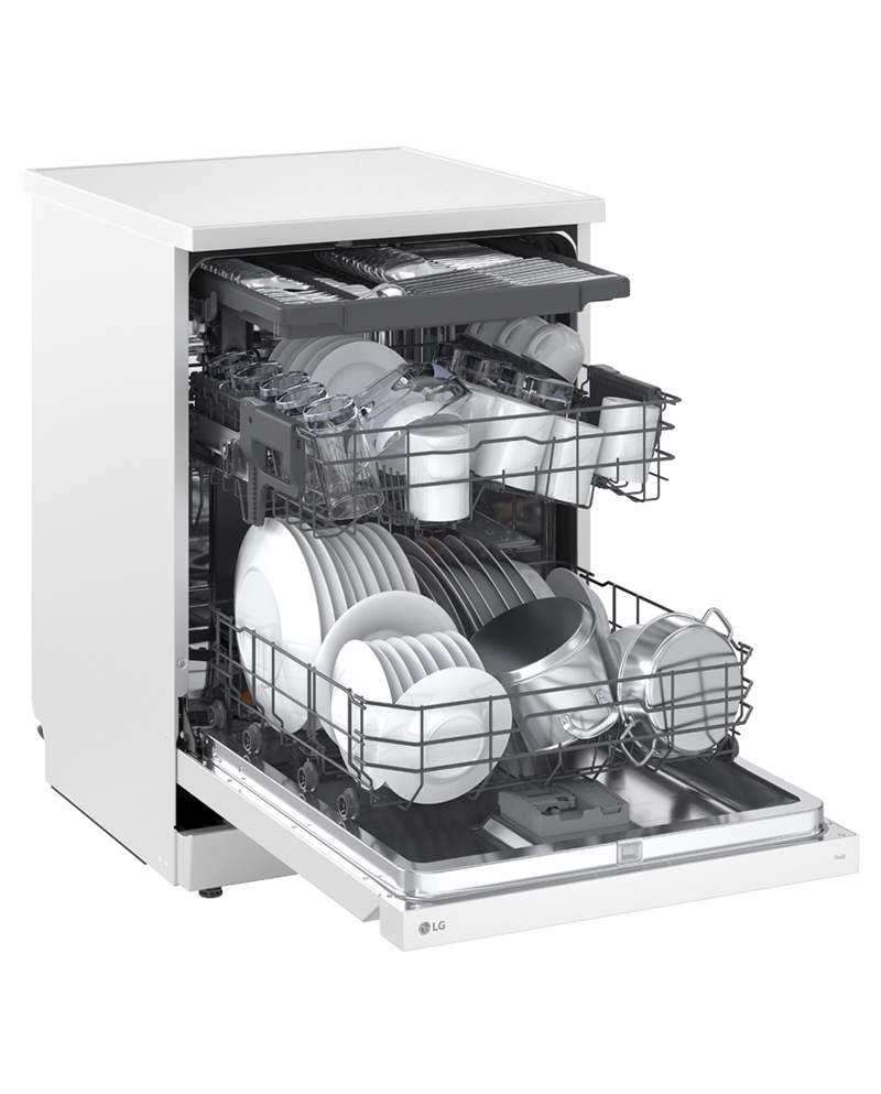 LG MAQUINA LOUÇA 8PROG 14TALHERES QW TSTEAM BRANCO A #5 - DF273FWS