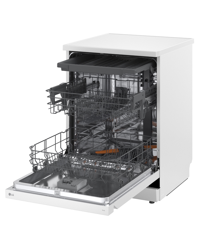 LG MAQUINA LOUÇA 8PROG 14TALHERES QW TSTEAM BRANCO A #6 - DF273FWS