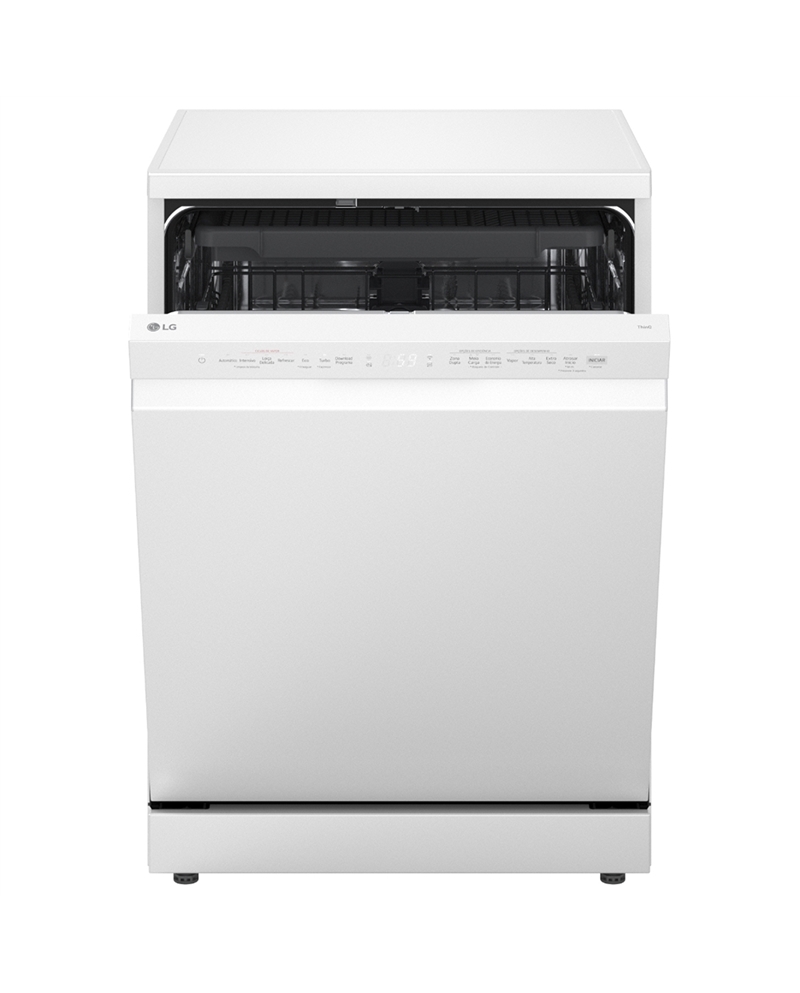LG MAQUINA LOUÇA 8PROG 14TALHERES QW TSTEAM BRANCO A #14 - DF273FWS
