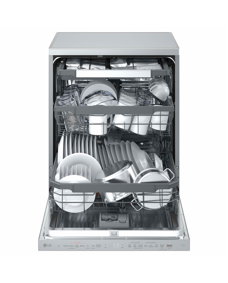 LG MAQUINA LOUÇA 8PROG 14TALHERES QW3CEST.SILVER A #5 - DF375HVS