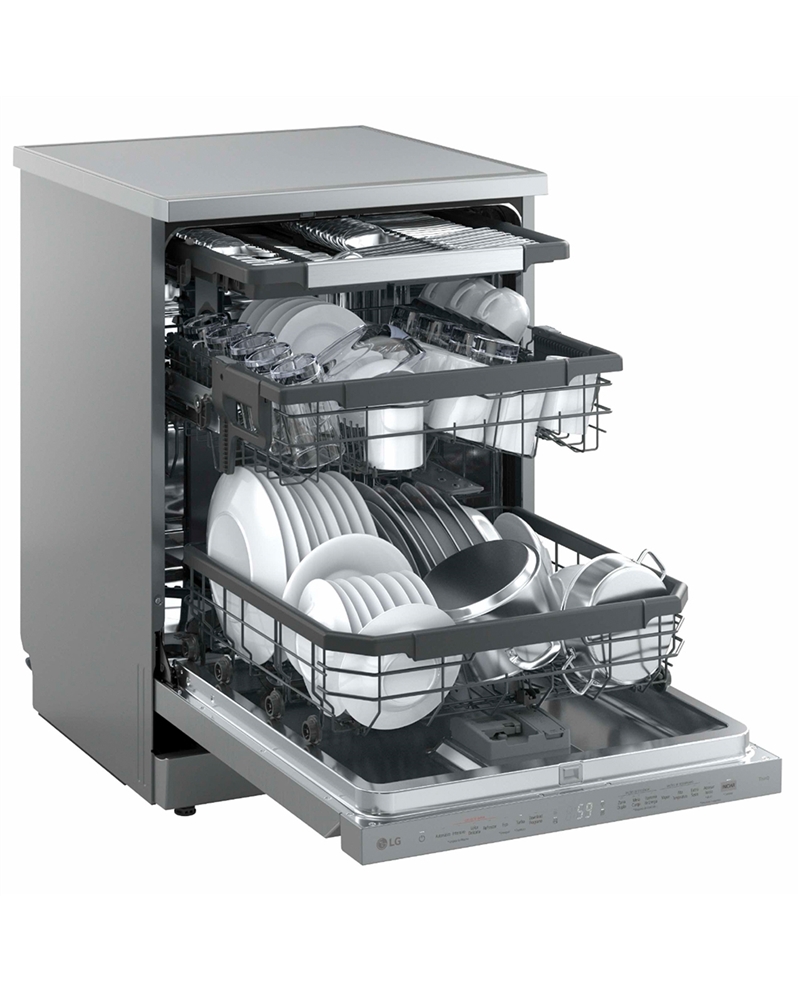 LG MAQUINA LOUÇA 8PROG 14TALHERES QW3CEST.SILVER A #6 - DF375HVS
