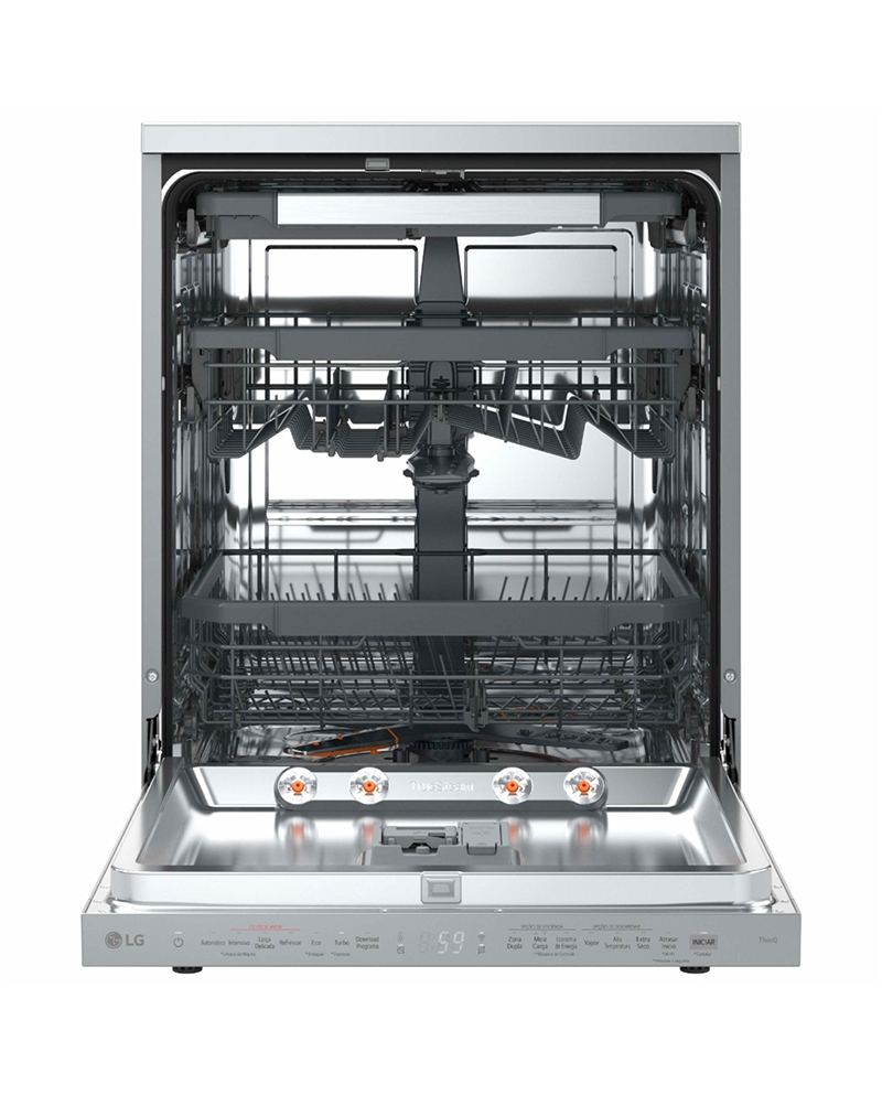 LG MAQUINA LOUÇA 8PROG 14TALHERES QW3CEST.SILVER A #10 - DF375HVS