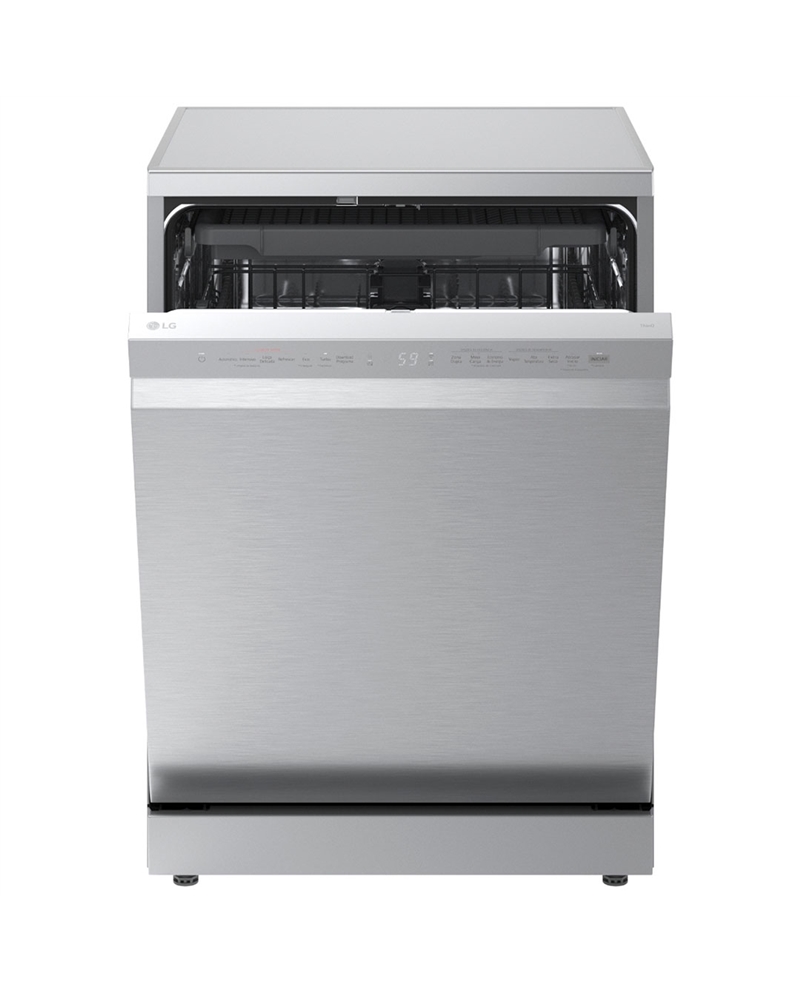LG MAQUINA LOUÇA 7PROG 14TALHERES 2CESTOS SILVER A #14 - DF273FV