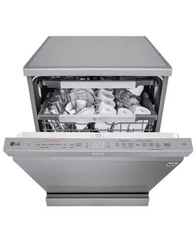 LG MAQUINA LOUÇA 8PROG 14TALHERES QUADWASH SILVER A - DF587HVS