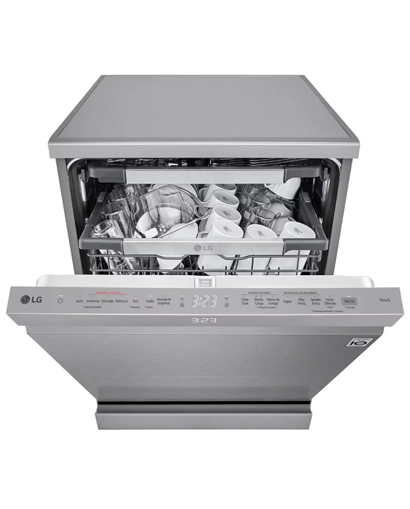 LG MAQUINA LOUÇA 8PROG 14TALHERES QUADWASH SILVER A - DF587HVS