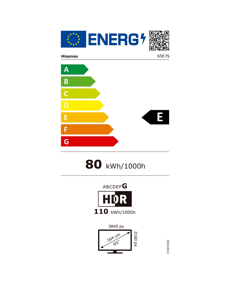 HISENSE QLED 65" 4K UHD SMARTTV 3HDMI 2USB D - 65A7S