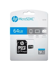 HP CARTAO MEMORIA 64GB MICRO SDXC MI210 C/ADAPTADOR - SDU64GBXC10HPEF