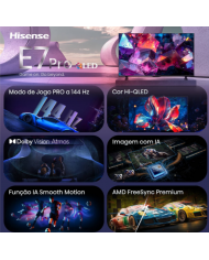 HISENSE QLED 55" 4K UHD SMARTTV 3HDMI 2USB E