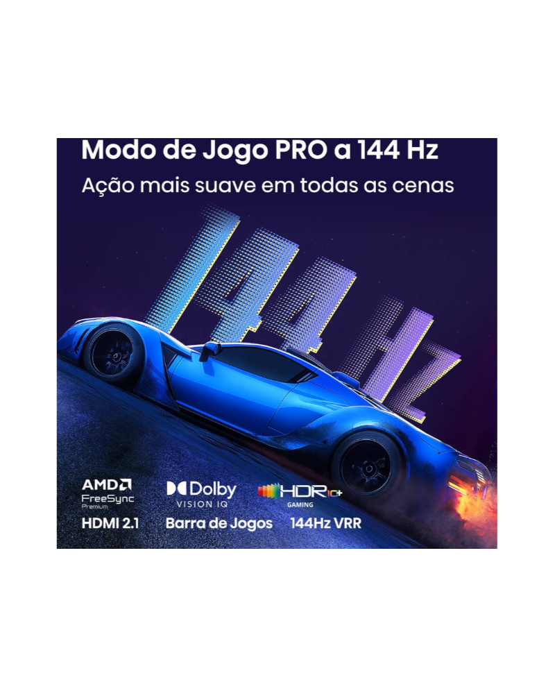 HISENSE QLED 55" 4K UHD SMARTTV 3HDMI 2USB E