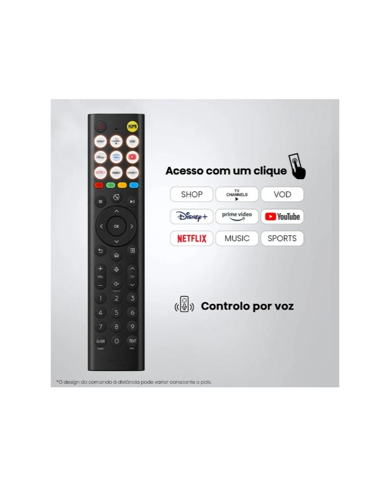 HISENSE QLED 55" 4K UHD SMARTTV 3HDMI 2USB E