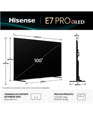 HISENSE LED 100"4K UHD SMART TV 4HDMI 2USB E #1 - 100E7QPRO