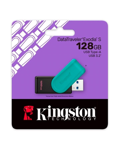 KINGSTON PEN DRIVE 128GB USB 3.2 DATATRAVELER EXODIA S - DTXS128GB