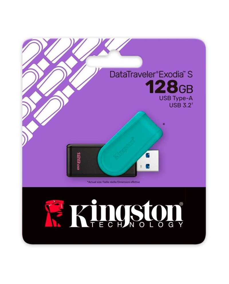 KINGSTON PEN DRIVE 128GB USB 3.2 DATATRAVELER EXODIA S - DTXS128GB
