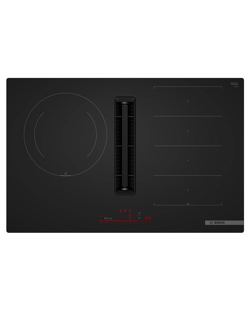 BOSCH PLACA INDUÇAO 80CM C/ VENTILAÇAO INTEGRADA PRETO MATTE - PXJ81AH21E