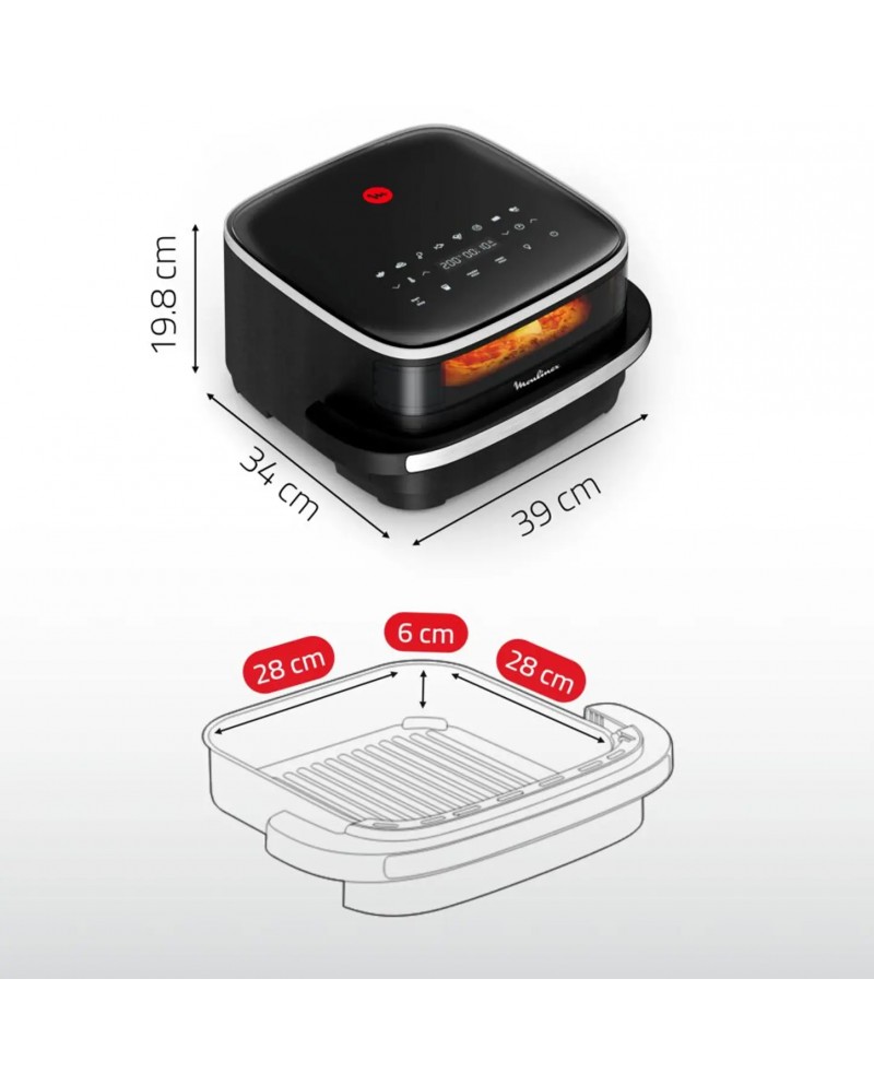 MOULINEX FRITADEIRA S/OLEO 4LT EASY FRY XL SURFACE+CORTADOR