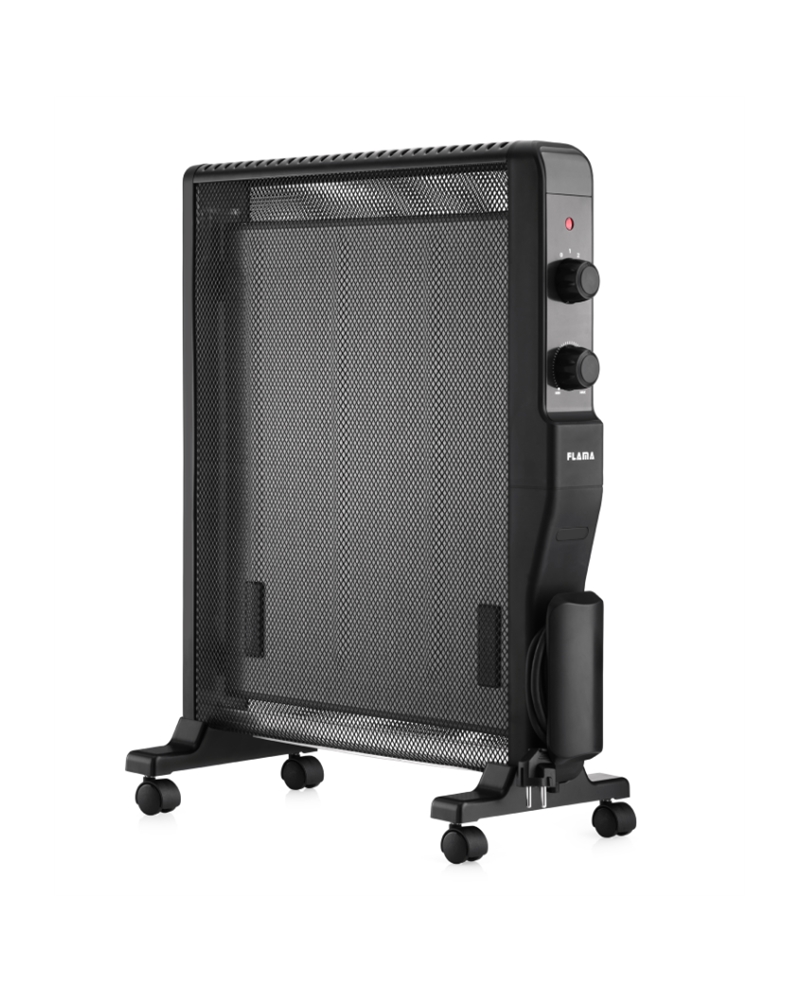 FLAMA RADIADOR MICA 2000W TERMOSTATO REGULAVEL PRETO - 2336FL