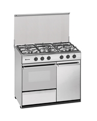 MEIRELES FOGAO INOX 5 GAS L88xP54,5CM PORTA BOTIJA VALV SEG - N921X