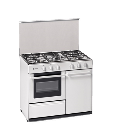 MEIRELES FOGAO BRANCO 5GAS L88xP54,5CM PTA BOTIJA VALV SEG A - N921W