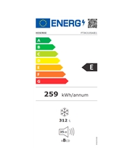 HISENSE ARCA VERTICAL 1855X595X651 NF 260LT LOOK INOX E #1 - FT3K310SAIE1