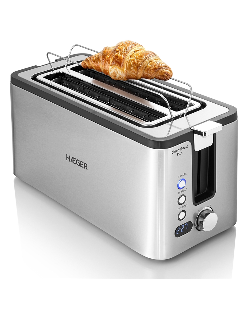 HAEGER TORRADEIRA 1500W 2 RANHURAS INOX - TO150018A