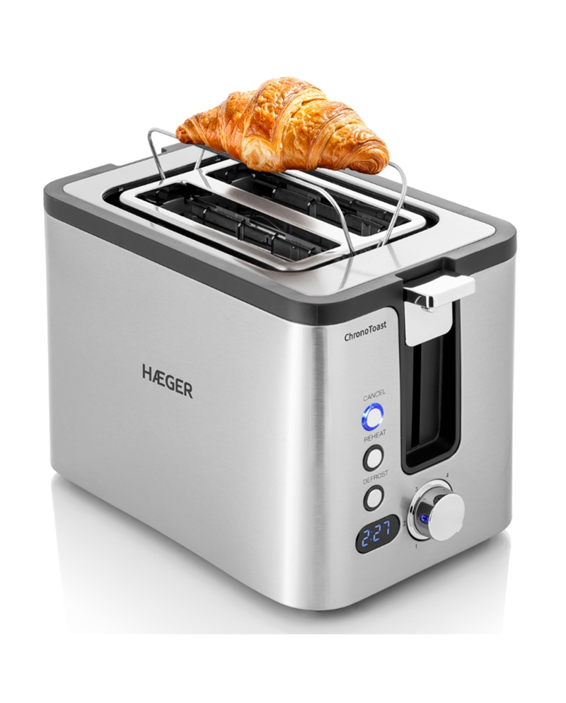 HAEGER TORRADEIRA 800W 2 RANHURAS INOX #4 - TO800017A