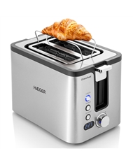 HAEGER TORRADEIRA 800W 2 RANHURAS INOX #4 - TO800017A