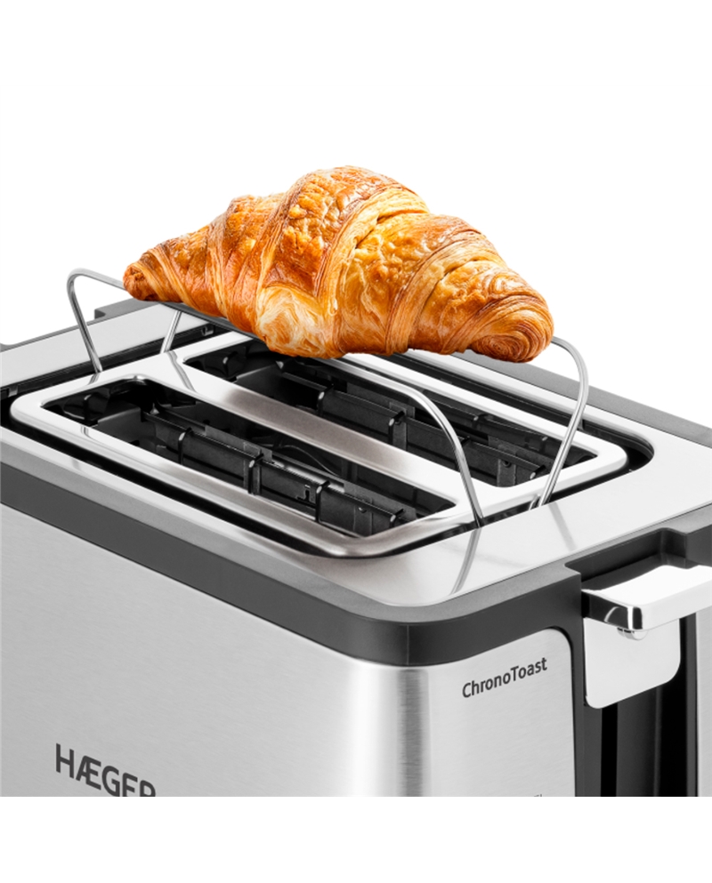 HAEGER TORRADEIRA 800W 2 RANHURAS INOX #3 - TO800017A