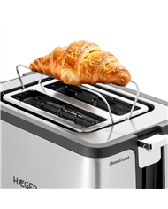 HAEGER TORRADEIRA 800W 2 RANHURAS INOX #3 - TO800017A