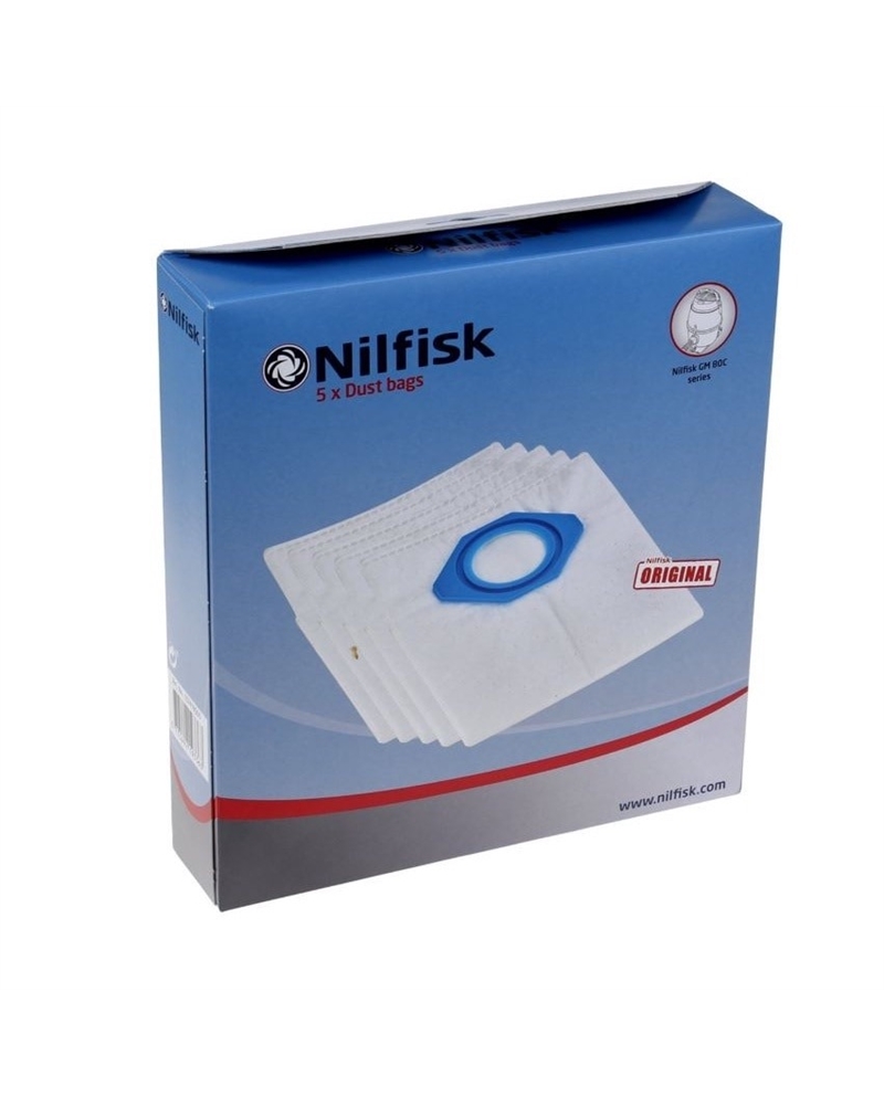 NILFISK SACOS ASPIRADOR P/GM80 5UN #2 - 5715492193363