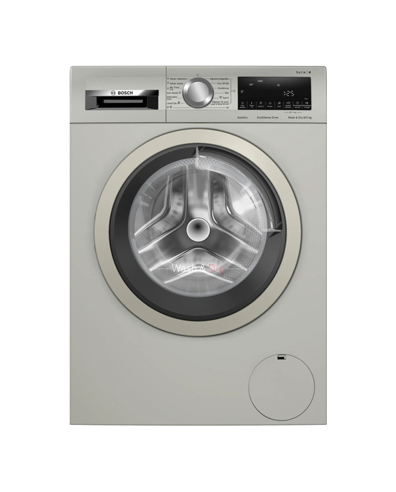 BOSCH MAQUINA LAVAR 9KG E SECAR 5KG 1400RT SILVER INOX EB - WNA1341XES
