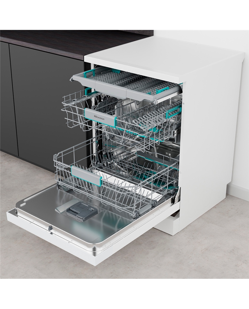 HISENSE MAQUINA LOUÇA 8PROG 16TALHERES BRANCA A #4 - HS663A90WUK