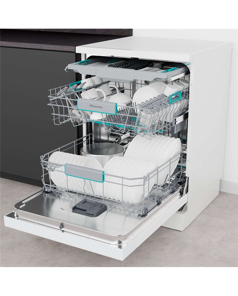 HISENSE MAQUINA LOUÇA 8PROG 16TALHERES BRANCA A #5 - HS663A90WUK