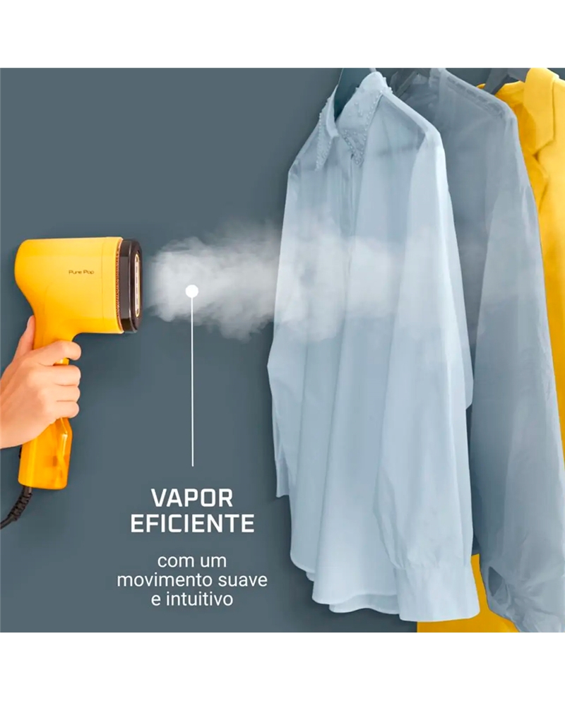 ROWENTA ESCOVA ENGOMAR A VAPOR PURE POP 2EM1 AMARELO #2 - DR2026D1