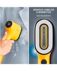 ROWENTA ESCOVA ENGOMAR A VAPOR PURE POP 2EM1 AMARELO #4 - DR2026D1