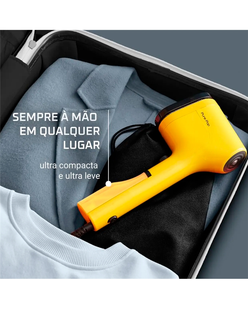 ROWENTA ESCOVA ENGOMAR A VAPOR PURE POP 2EM1 AMARELO #6 - DR2026D1