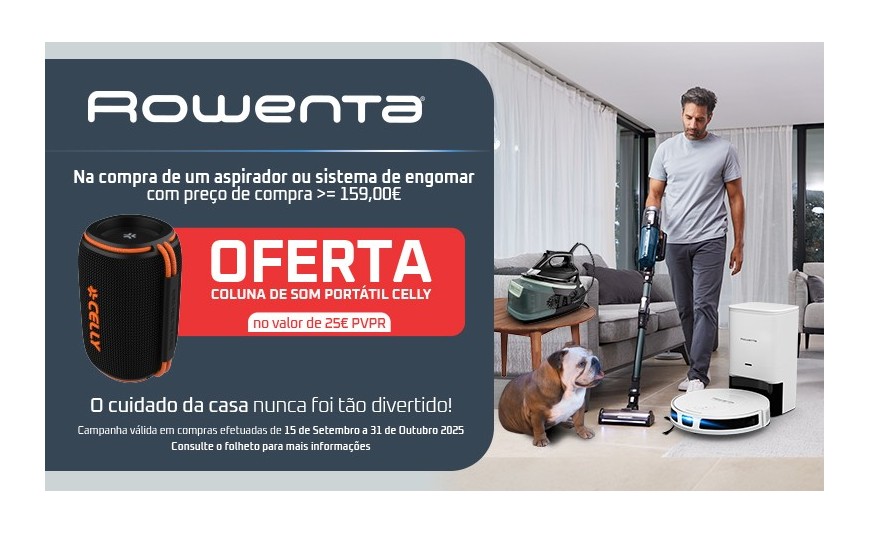 O cuidado da casa nunca foi tão divertido com a Rowenta!  O cuidado da casa nunca foi tão divertido com a Rowenta!